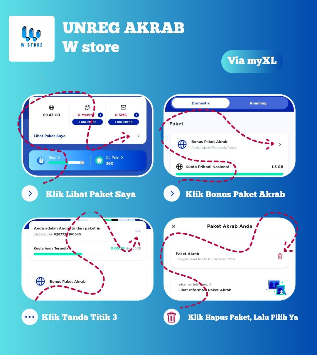 Panduan Unreg via myXL